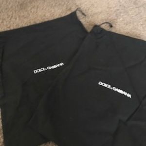 Dolce Gabbana shoe dust bags